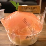『FOUNDRY』京王新宿店の「まるごと桃のデザート」いただきました